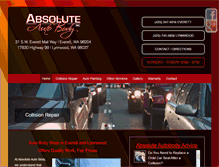 Tablet Screenshot of absoluteautobody.com